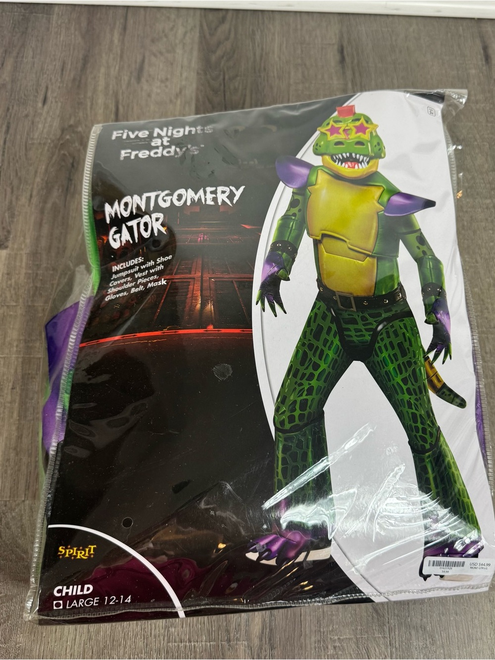 Spirit Five Nights at Freddy’s Montgomery Gator Costume Kids Large 12-14